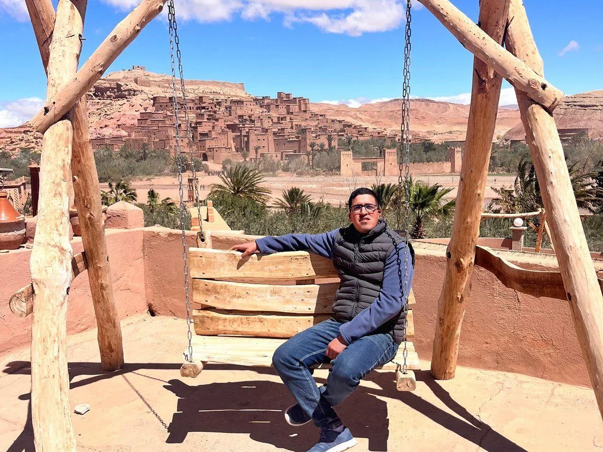 Youssef founder of SafeMoroccoTours at Aït Benhaddou